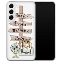 Leuke Telefoonhoesjes Samsung Galaxy S22 siliconen hoesje - Where to go next