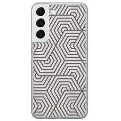 Leuke Telefoonhoesjes Samsung Galaxy S22 siliconen hoesje - Geometrisch