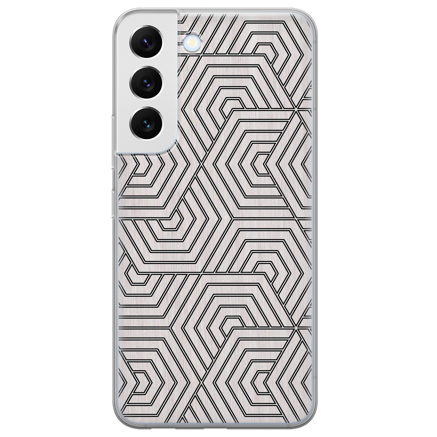 Leuke Telefoonhoesjes Samsung Galaxy S22 siliconen hoesje - Geometrisch