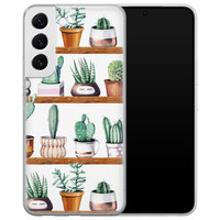 Leuke Telefoonhoesjes Samsung Galaxy S22 siliconen hoesje - Cactus