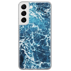 Leuke Telefoonhoesjes Samsung Galaxy S22 Plus siliconen hoesje - Ocean blue