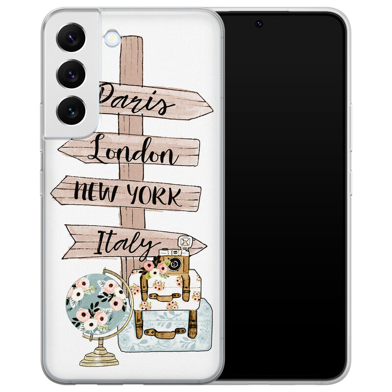 Leuke Telefoonhoesjes Samsung Galaxy S22 Plus siliconen hoesje - Where to go next