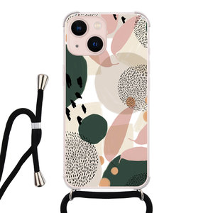 Leuke Telefoonhoesjes iPhone 13 hoesje met koord - Abstract print