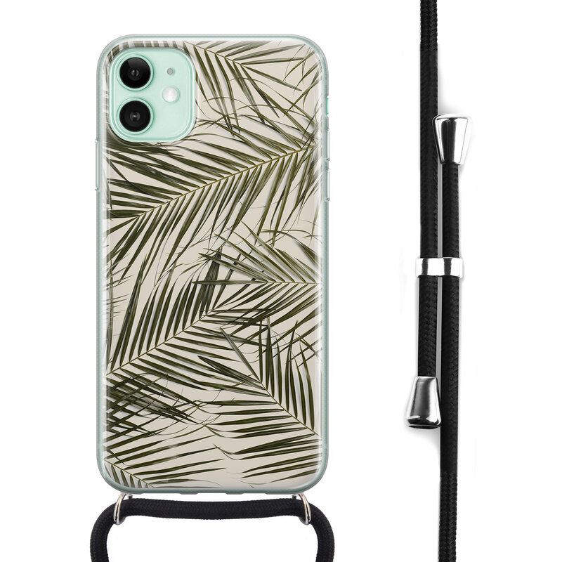 Leuke Telefoonhoesjes iPhone 11 hoesje met koord - Leave me alone