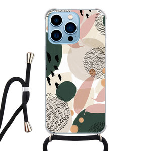 Leuke Telefoonhoesjes iPhone 13 Pro hoesje met koord - Abstract print