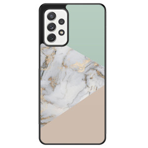 Leuke Telefoonhoesjes Samsung Galaxy A52 hoesje - Marmer pastel mix