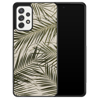 Leuke Telefoonhoesjes Samsung Galaxy A52 hoesje - Palm leaves