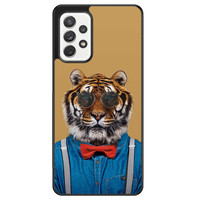 Leuke Telefoonhoesjes Samsung Galaxy A52 hoesje - Tijger hipster