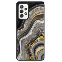 Leuke Telefoonhoesjes Samsung Galaxy A52 hoesje - Golden agate