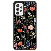 Leuke Telefoonhoesjes Samsung Galaxy A52 hoesje - Dark flowers