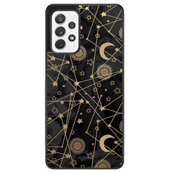 Leuke Telefoonhoesjes Samsung Galaxy A52 hoesje - Sun, moon, stars