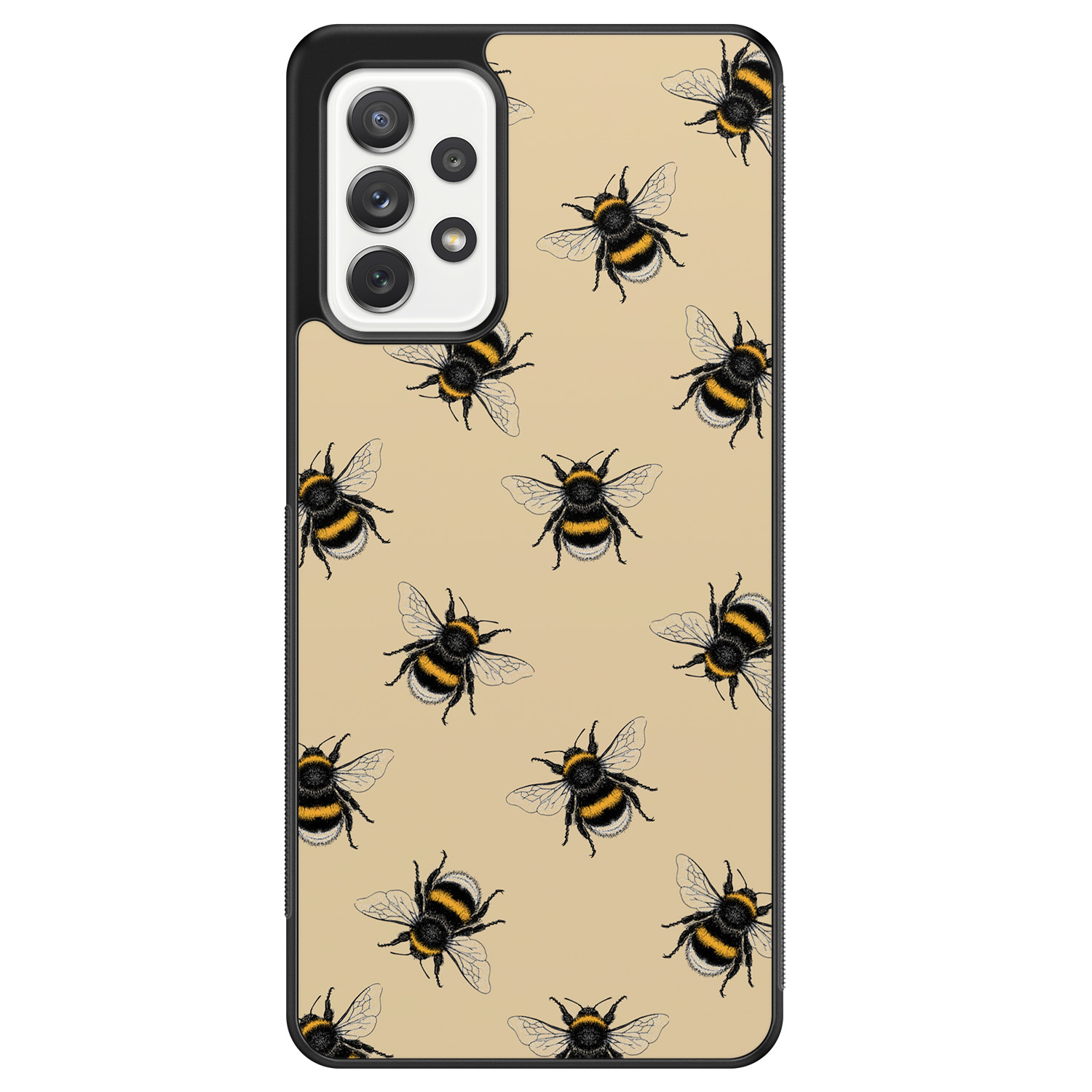 Leuke Telefoonhoesjes Samsung Galaxy A52 hoesje - Bee happy