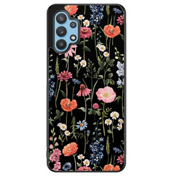 Leuke Telefoonhoesjes Samsung Galaxy A32 5G hoesje - Dark flowers