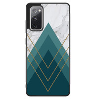 Leuke Telefoonhoesjes Samsung Galaxy S20 FE hoesje - Geometrisch blauw