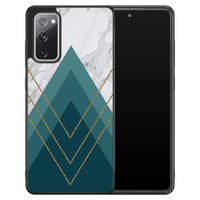 Leuke Telefoonhoesjes Samsung Galaxy S20 FE hoesje - Geometrisch blauw