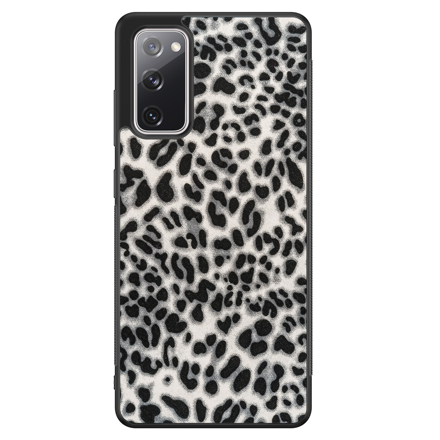 Leuke Telefoonhoesjes Samsung Galaxy S20 FE hoesje - Luipaard grijs