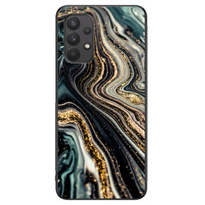 Leuke Telefoonhoesjes Samsung Galaxy A32 4G hoesje - Marmer swirl