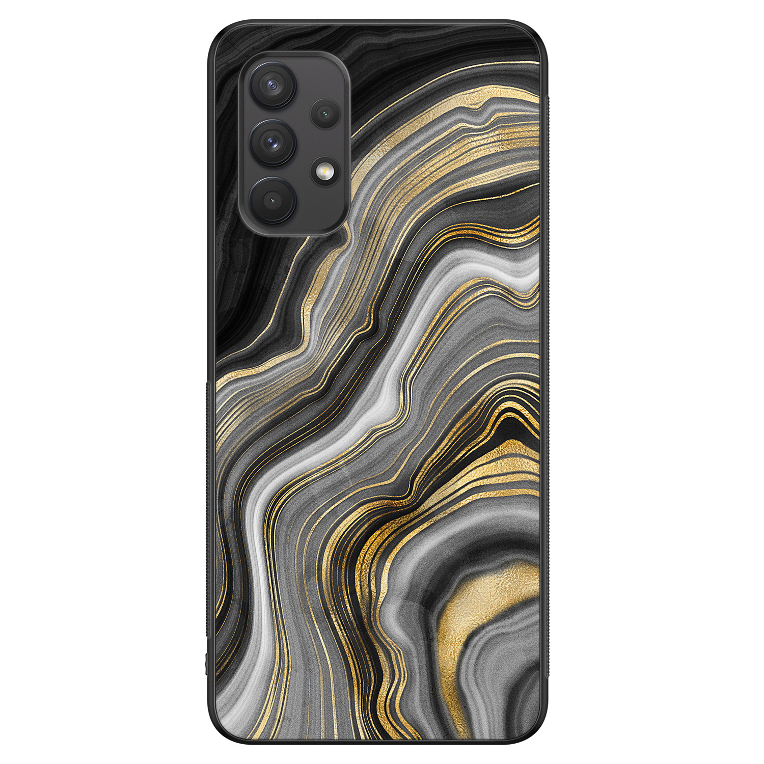 Leuke Telefoonhoesjes Samsung Galaxy A32 4G hoesje - Golden agate