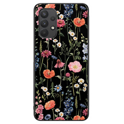 Leuke Telefoonhoesjes Samsung Galaxy A32 4G hoesje - Dark flowers