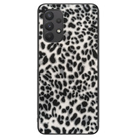 Leuke Telefoonhoesjes Samsung Galaxy A32 4G hoesje - Luipaard grijs