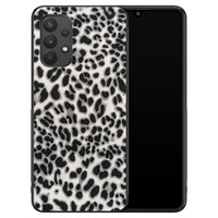 Leuke Telefoonhoesjes Samsung Galaxy A32 4G hoesje - Luipaard grijs