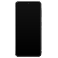 Leuke Telefoonhoesjes Samsung Galaxy S21 glazen hardcase - Marmer roze grijs