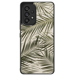 Leuke Telefoonhoesjes Samsung Galaxy A53 hoesje - Palm leaves