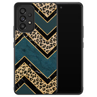 Leuke Telefoonhoesjes Samsung Galaxy A53 hoesje - Luipaard zigzag