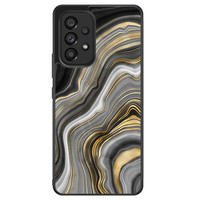 Leuke Telefoonhoesjes Samsung Galaxy A53 hoesje - Golden agate