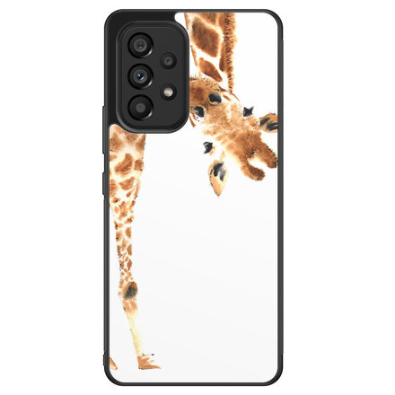 Giraffe peekaboo