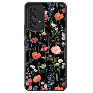 Leuke Telefoonhoesjes Samsung Galaxy A53 hoesje - Dark flowers