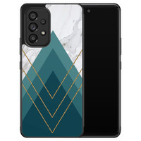 Leuke Telefoonhoesjes Samsung Galaxy A53 hoesje - Geometrisch blauw