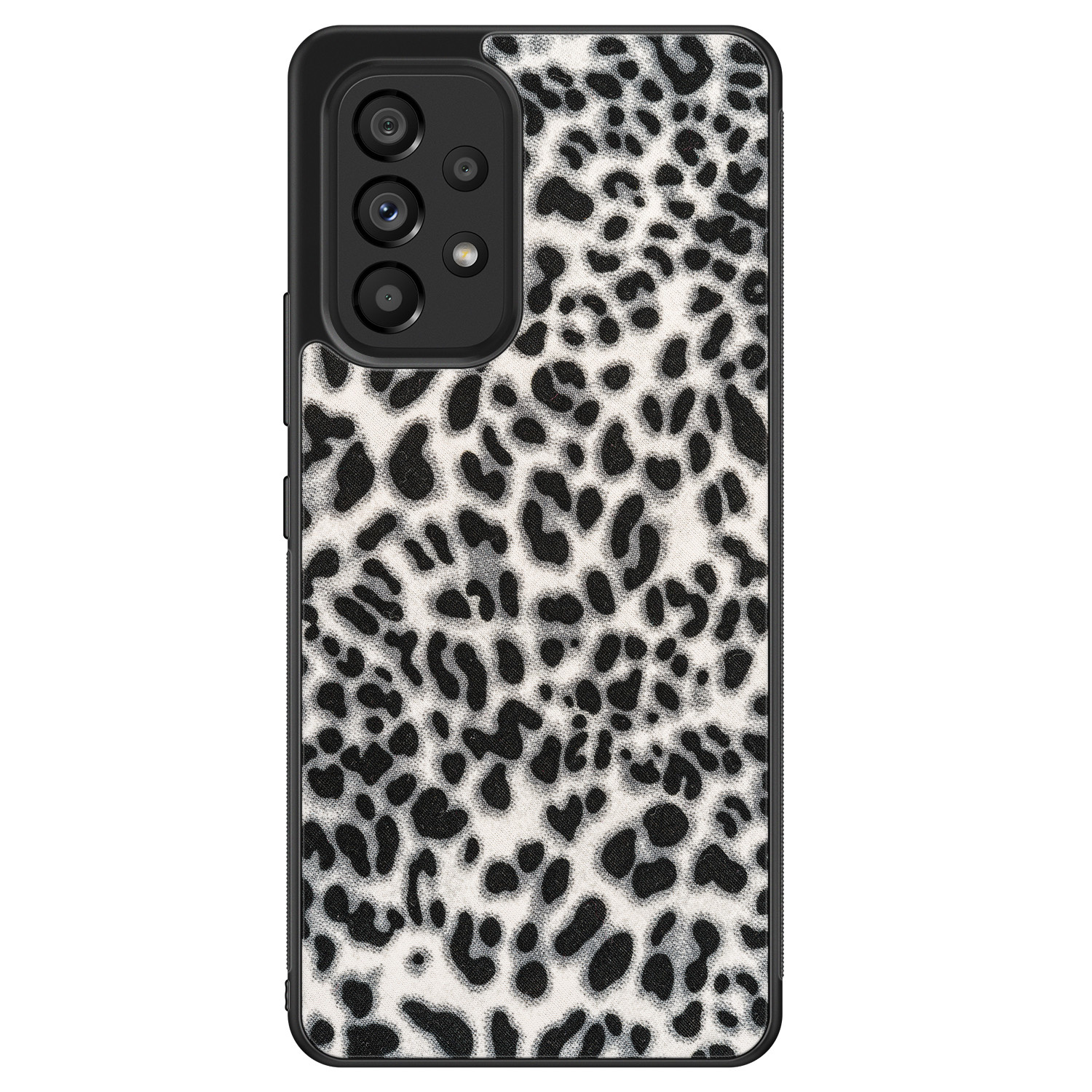 Leuke Telefoonhoesjes Samsung Galaxy A33 hoesje - Luipaard grijs