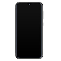 Leuke Telefoonhoesjes Samsung Galaxy A40 hoesje - Marmer zwart bruin