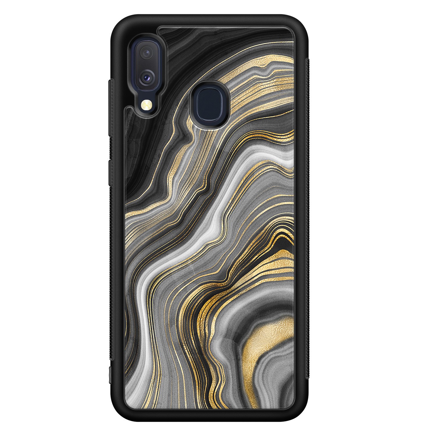 Leuke Telefoonhoesjes Samsung Galaxy A40 hoesje - Golden agate