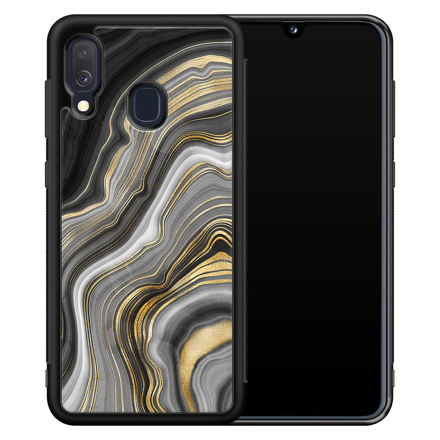 Leuke Telefoonhoesjes Samsung Galaxy A40 hoesje - Golden agate