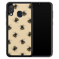 Leuke Telefoonhoesjes Samsung Galaxy A40 hoesje - Bee happy