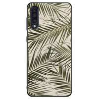 Leuke Telefoonhoesjes Samsung Galaxy A50 hoesje - Palm leaves