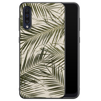 Leuke Telefoonhoesjes Samsung Galaxy A50 hoesje - Palm leaves