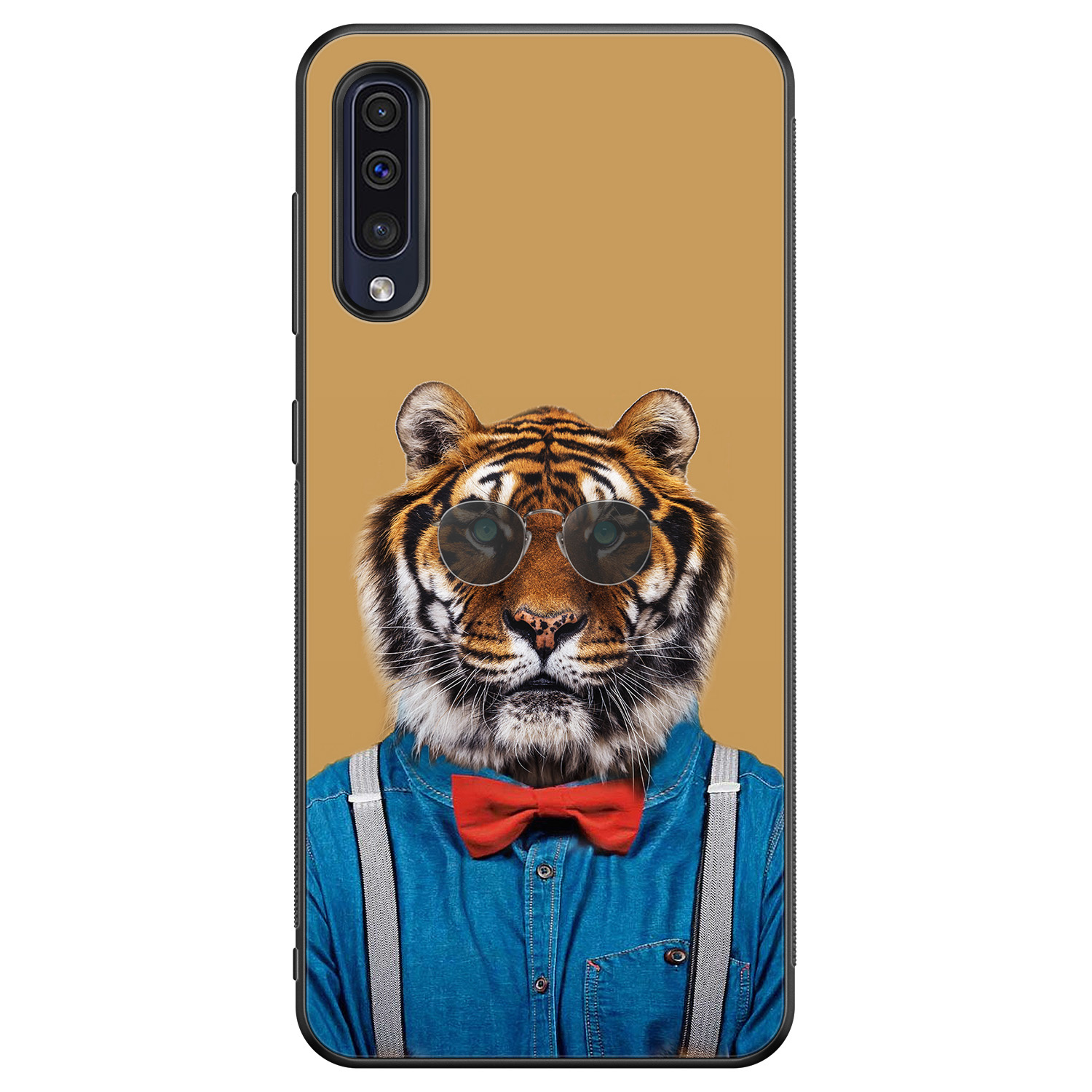 Leuke Telefoonhoesjes Samsung Galaxy A50 hoesje - Tijger hipster