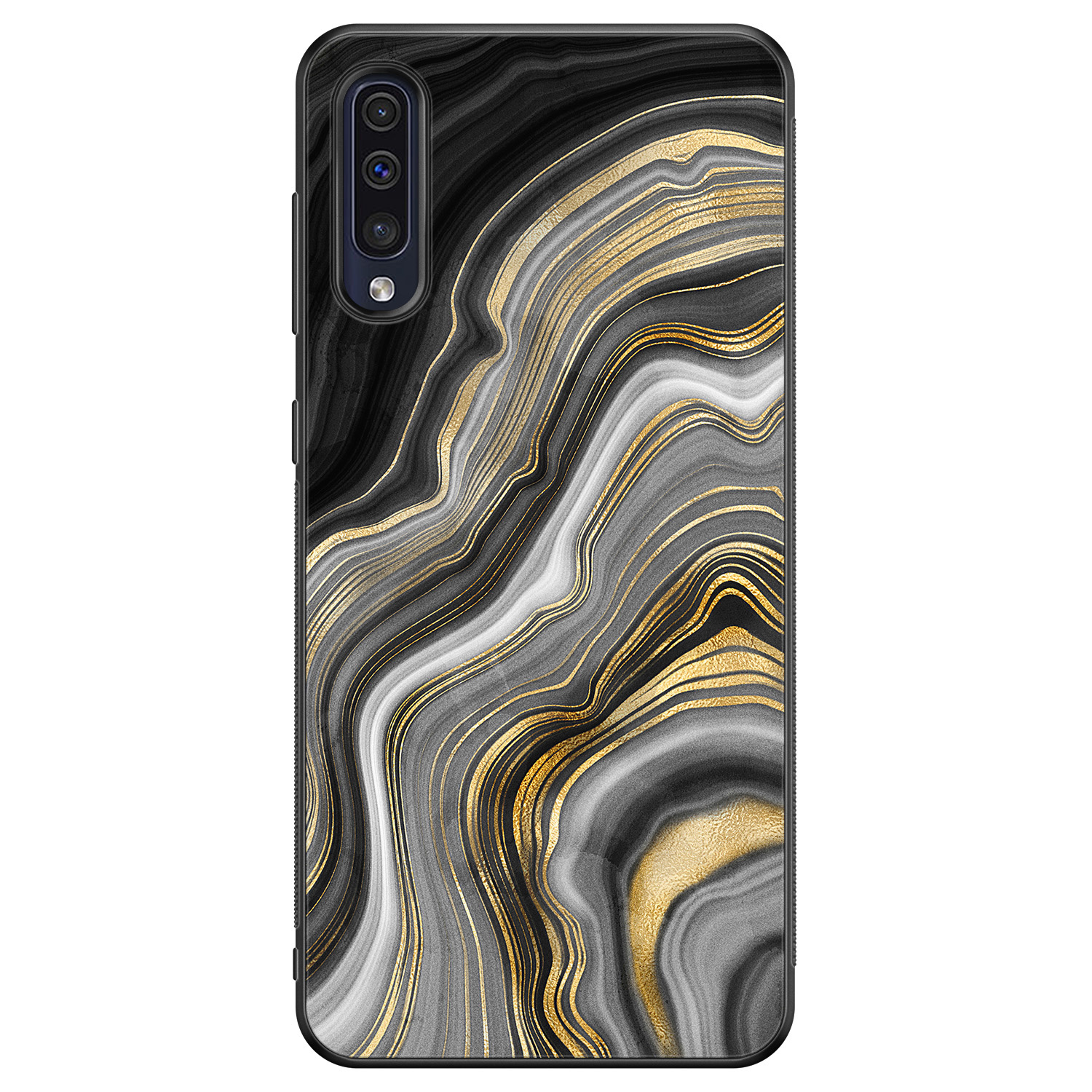 Leuke Telefoonhoesjes Samsung Galaxy A50 hoesje - Golden agate