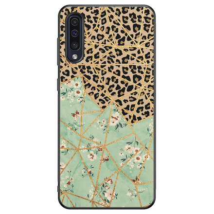 Luipaard flower print