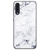 Leuke Telefoonhoesjes Samsung Galaxy A50 hoesje - Marmer grijs