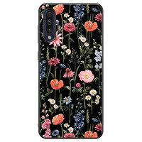 Leuke Telefoonhoesjes Samsung Galaxy A50 hoesje - Dark flowers