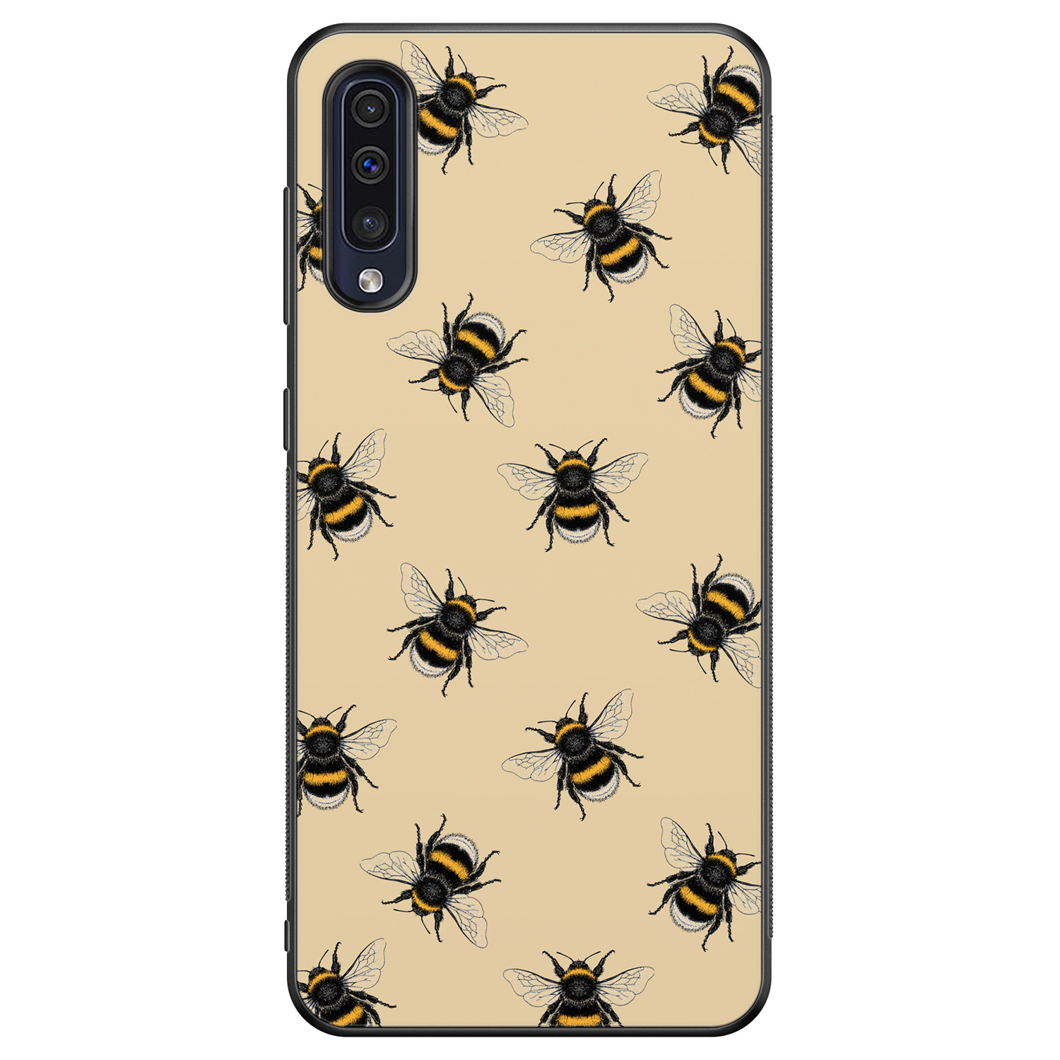 Leuke Telefoonhoesjes Samsung Galaxy A50 hoesje - Bee happy