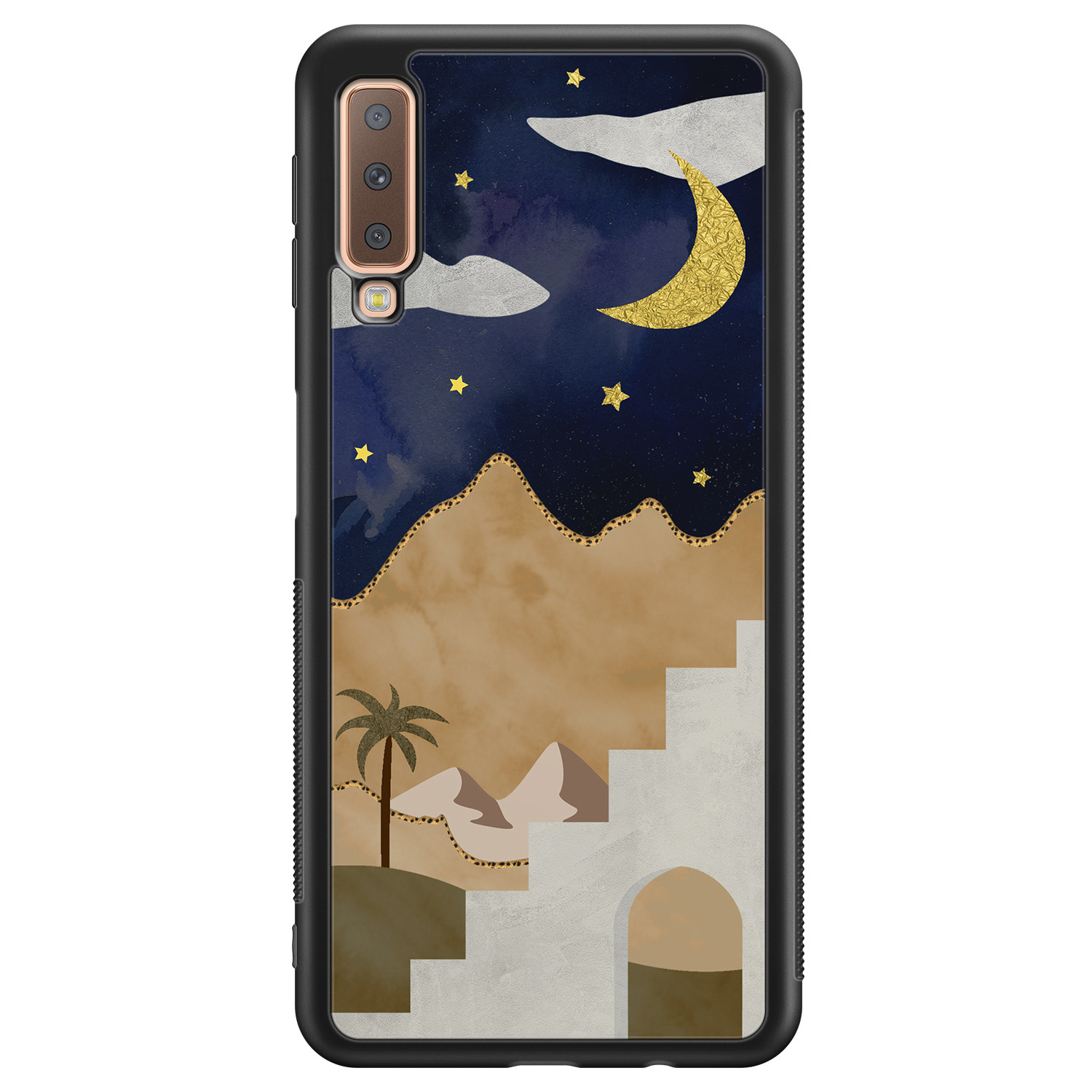 Leuke Telefoonhoesjes Samsung Galaxy A7 2018 hoesje - Desert night