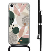 Leuke Telefoonhoesjes iPhone XR hoesje met koord - Abstract print