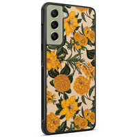 Leuke Telefoonhoesjes Samsung Galaxy S21 FE hoesje - Retro flowers