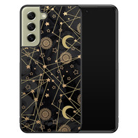 Leuke Telefoonhoesjes Samsung Galaxy S21 FE hoesje - Sun, moon, stars