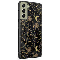 Leuke Telefoonhoesjes Samsung Galaxy S21 FE hoesje - Sun, moon, stars